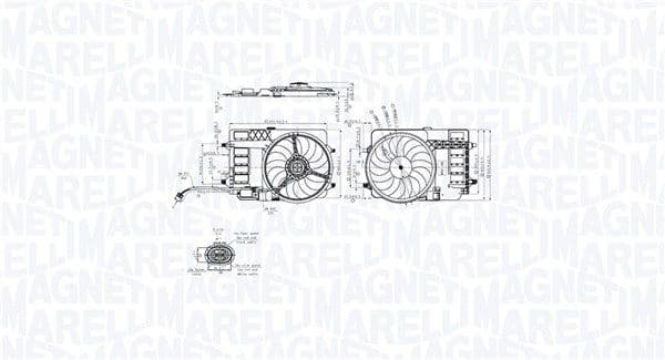 069422859010 Magneti Marelli Вентилятор системи охолодження двигуна для MINI Cooper