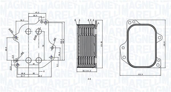 350300005700 Magneti Marelli Оливний радіатор двигуна