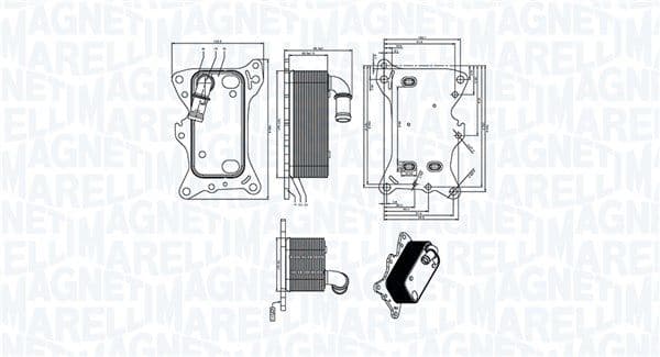 350300006300 Magneti Marelli Оливний радіатор двигуна
