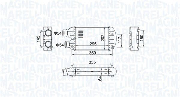351319204510 Magneti Marelli Интеркулер