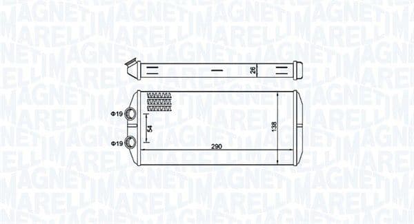 350218497000 Magneti Marelli Радіатор пічки