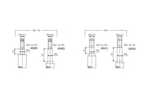 400023 Al-ko Вкладка амортизатора для BMW 5 Series