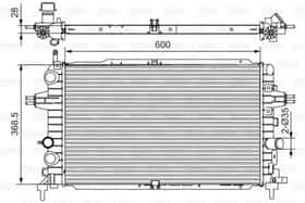 Радіатор охолодження двигуна Радіатор охолодження двигуна