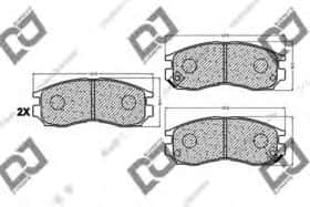 Тормозные колодки DJ Parts BP1020 Тормозные колодки DJ Parts BP1020