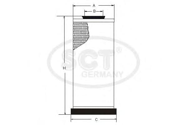 SW 3814 SCT Germany Фільтр додаткового повітря