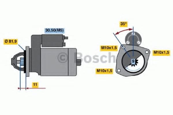 0 986 019 220 Bosch Стартер