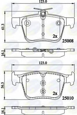 CBP02156 Comline Тормозные колодки