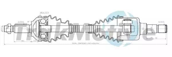 300380 TrakMotive Полуось для Ford Mondeo