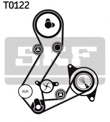 VKMC 04106-1 SKF Комплект ременя ГРМ + помпа