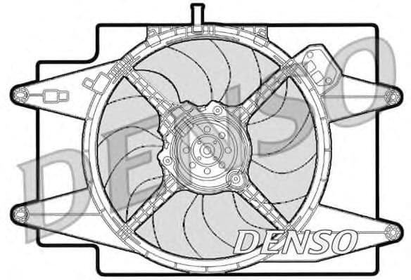 DER01001 Denso Вентилятор системы охлаждения двигателя