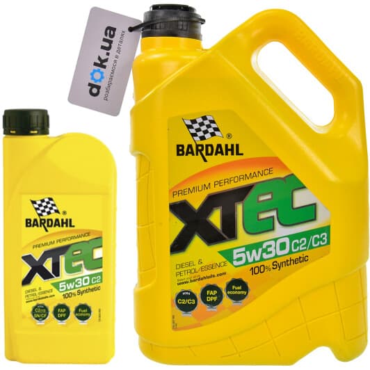 Bardahl XTEC C2/C3 5W-30 моторна олива