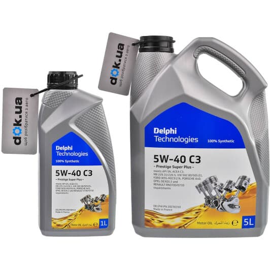 Delphi Prestige Super Plus C3 5W-40 моторное масло