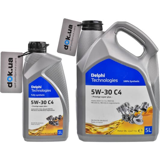 Delphi Prestige Super Plus C4 5W-30 моторное масло
