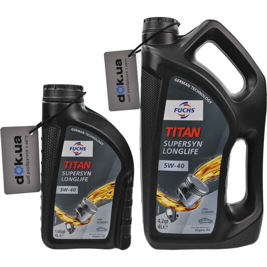 Fuchs Titan Supersyn Long Life 5W-40 моторное масло
