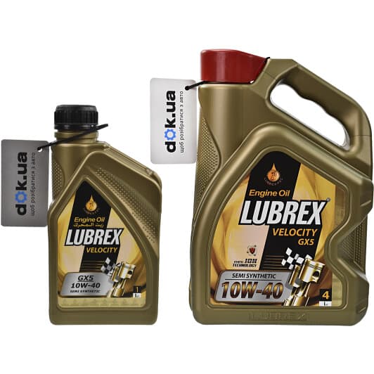 Lubrex Velocity GX5 10W-40 моторное масло
