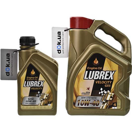 Lubrex Velocity GX9 10W-40 моторное масло