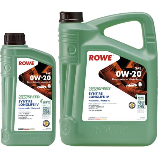 Масло Rowe Sunspeed Synt RS LongLife IV 0W-20