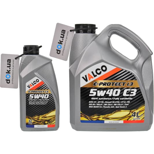 Valco E-PROTECT 1.3 5W-40 моторное масло