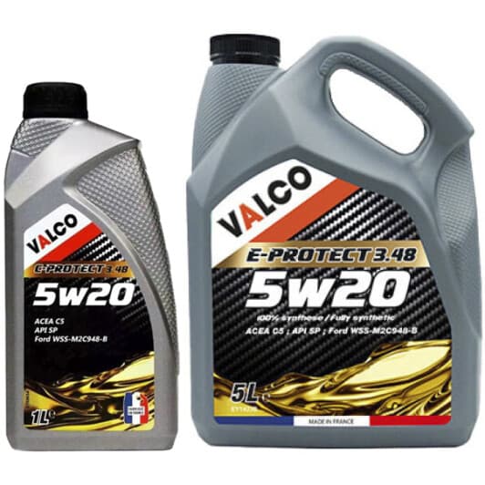 Valco E-PROTECT 3.48 5W-20 моторное масло