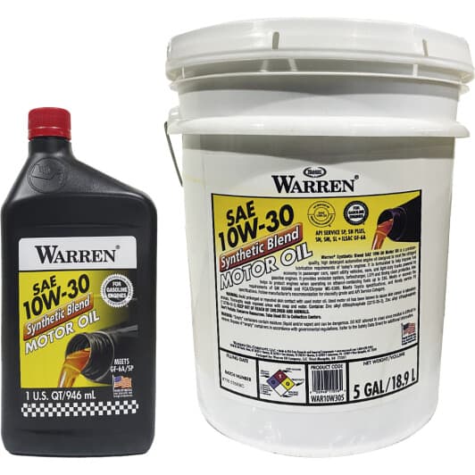 Warren Synthetic Blend 10W-30 моторное масло