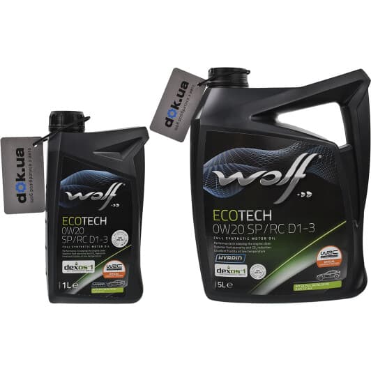Wolf EcoTech SP/RC D1-3 0W-20 моторное масло