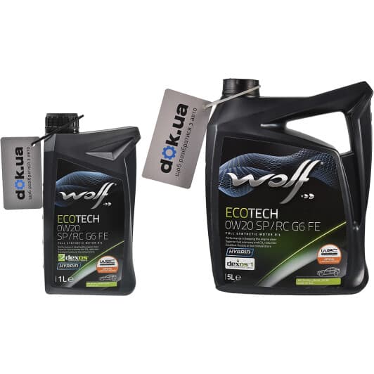 Wolf Ecotech SP/RC G6 FE 0W-20 моторна олива