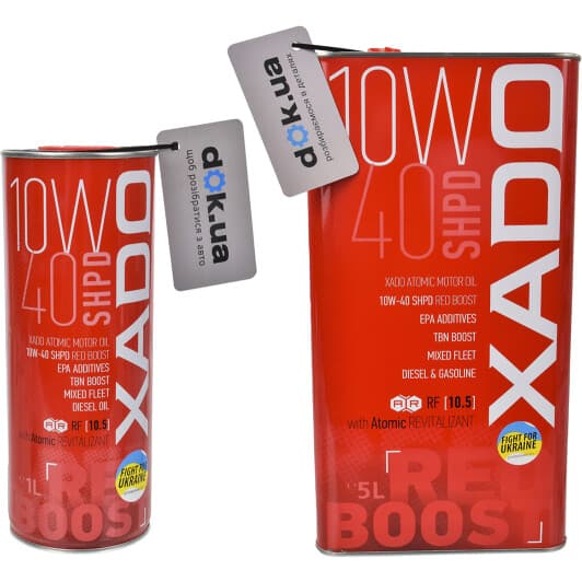 Xado Atomic Oil SHPD RED BOOST 10W-40 моторное масло