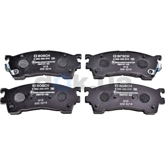 0 986 460 975 Bosch Тормозные колодки