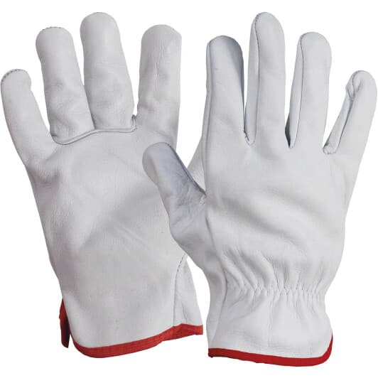 Перчатки рабочие Würth Driver Classic кожаные белые