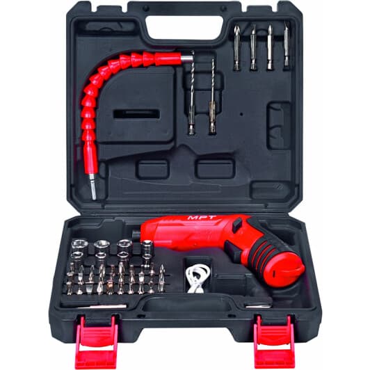 Электроотвертка MPT MCSD4006.3 (ЗУ + биты + чехол)