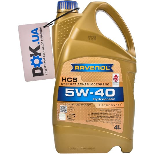 Ravenol HCS 5W-40 (4 л) моторна олива