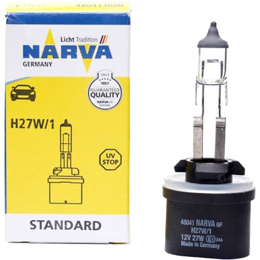 Автолампа Narva H27W/1 PG13 27 W прозора 48041C1