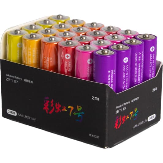 Батарейка ZMi ZI7 Rainbow 3059778 AAA (мизинчиковая) 1,5 V 24 шт