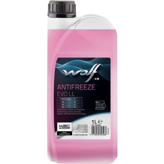Концентрат антифризу Wolf Evo LL G12 evo рожевий