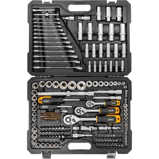 Набір бит та торцевих головок з тримачем та тріскачкою JCB JCB-42182-5 73 шт.