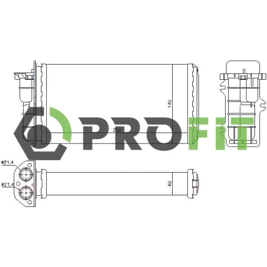 17600094 Profit Радиатор печки