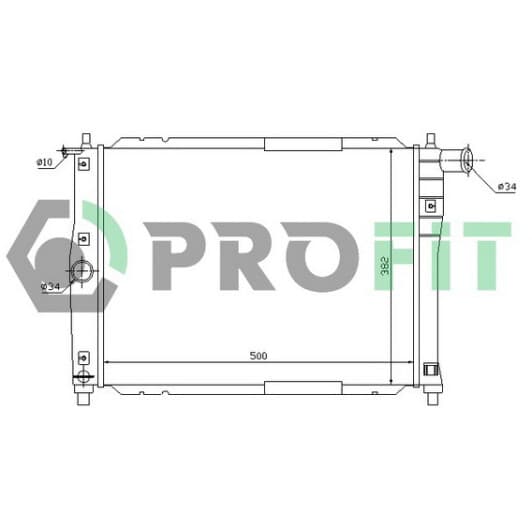 1106A2 Profit Радиатор охлаждения двигателя