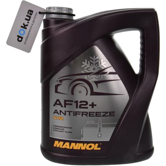 Mannol AF12+ Longlife G12+ красный 5 л (MN4112-5) концентрат антифриза