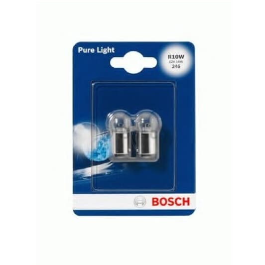 Автолампа Bosch Pure Light R10W BA15s 10 W прозора 1987301019