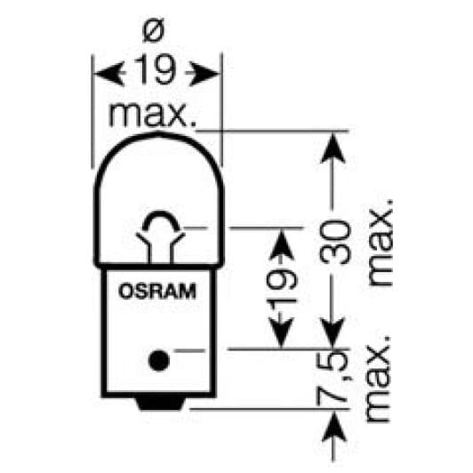 Автолампа Osram Ultra Life R5W BA15s 5 W прозрачная 5007ult