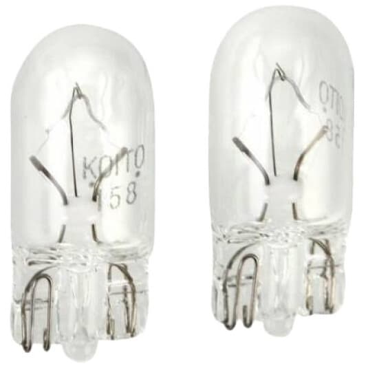 Автолампа KOITO T10 W2,1x9,5d 3,4 W прозрачная 1581