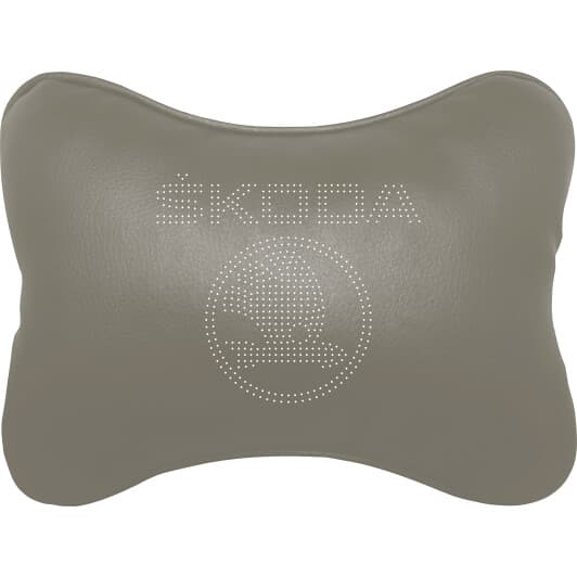 Подушка-подголовник StatusCASE серая Skoda ap00115102