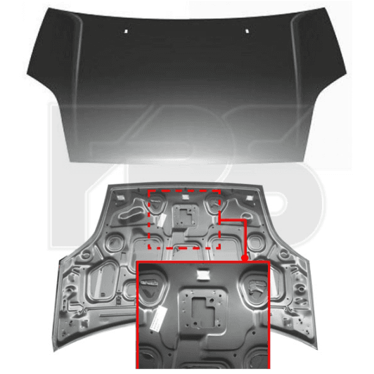 FP2802280 FPS Капот для Ford Fiesta