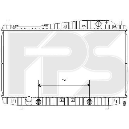 FP17A934 FPS Радиатор охлаждения двигателя