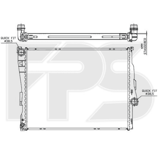 FP14A27 FPS Радиатор охлаждения двигателя