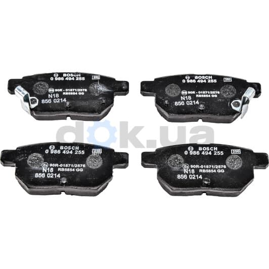 0 986 494 255 Bosch Гальмівні колодки