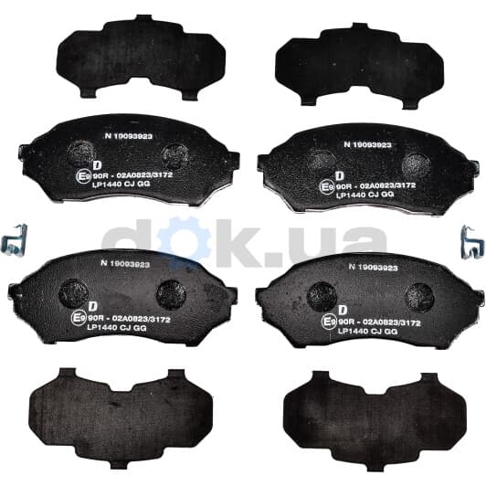 LP1440 Delphi Тормозные колодки для Mazda 323