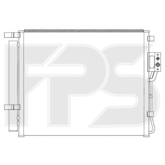 FP32K135 FPS Радіатор кондиціонера для Hyundai Santa Fe