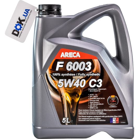 Areca F6003 C3 5W-40 (5 л) моторное масло