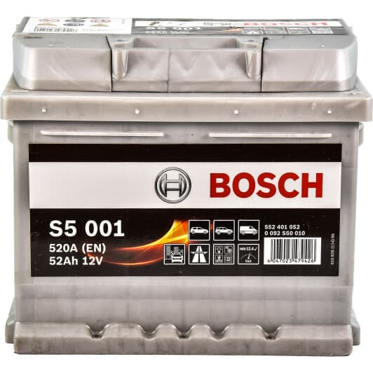 Акумулятор Bosch 6 CT-52-R S5 Silver Plus 0092S50010